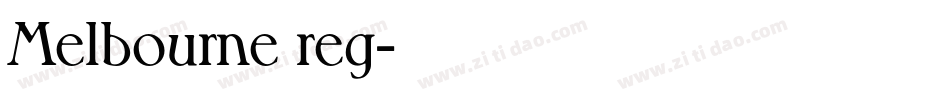 Melbourne reg字体转换
